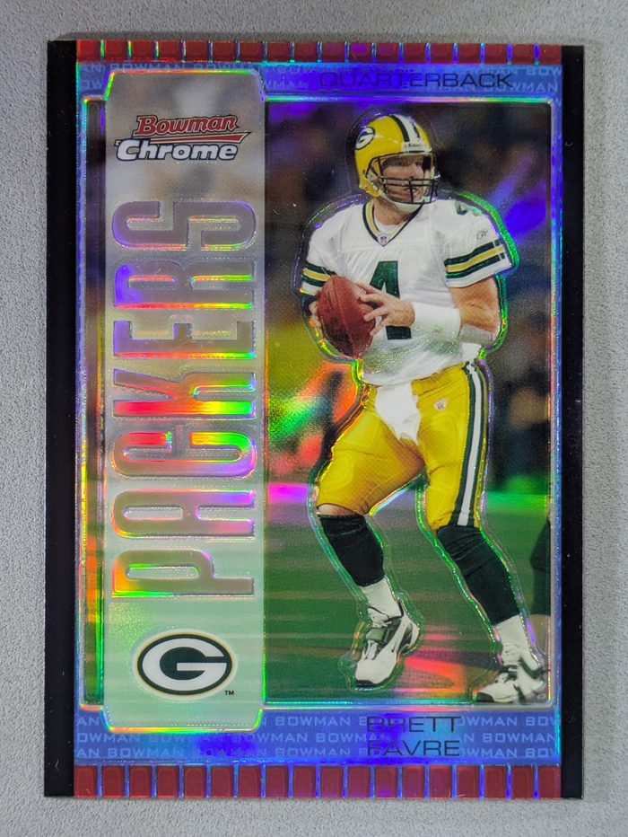 Front of the Brett Favre card, item L1-002