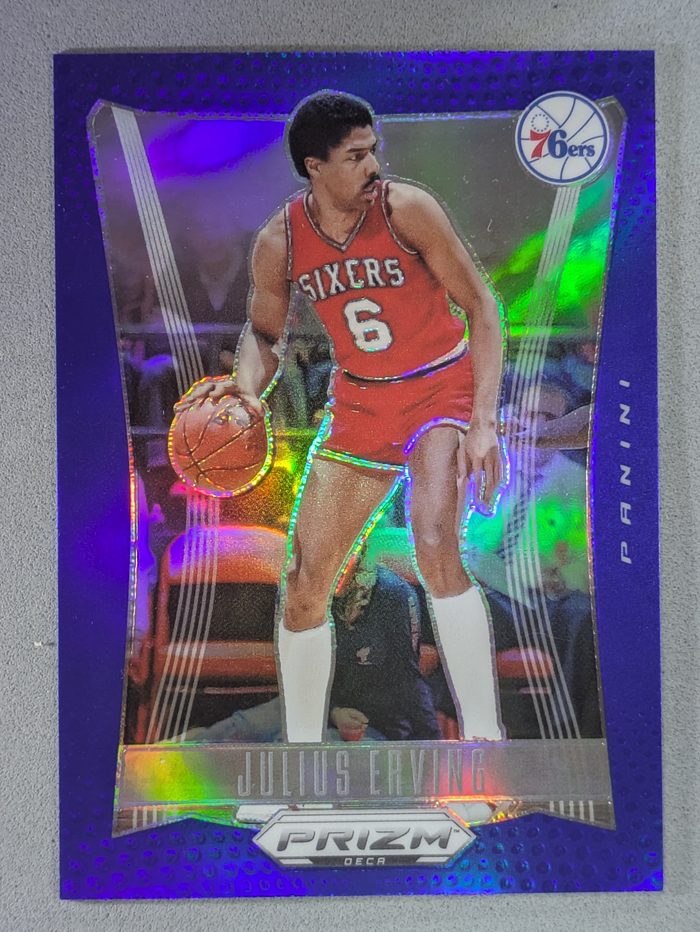 Front of the Julius Erving card, item L1-012