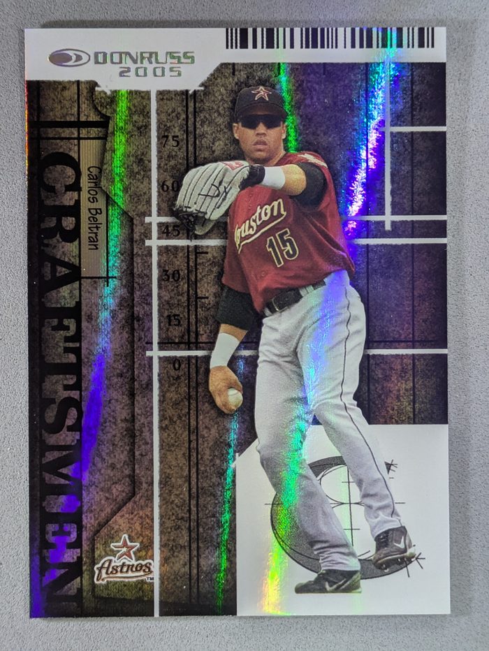 Front of the Carlos Beltran card, item L1-016