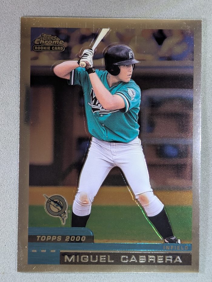 Front of the Miguel Cabrera card, item L1-017