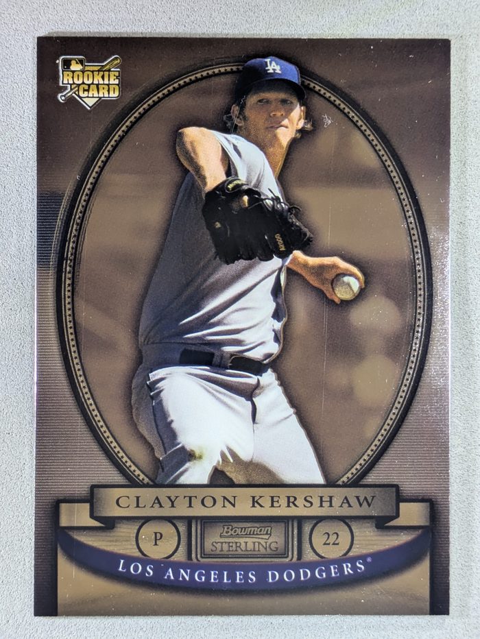 Front of the Clayton Kershaw card, item L1-019