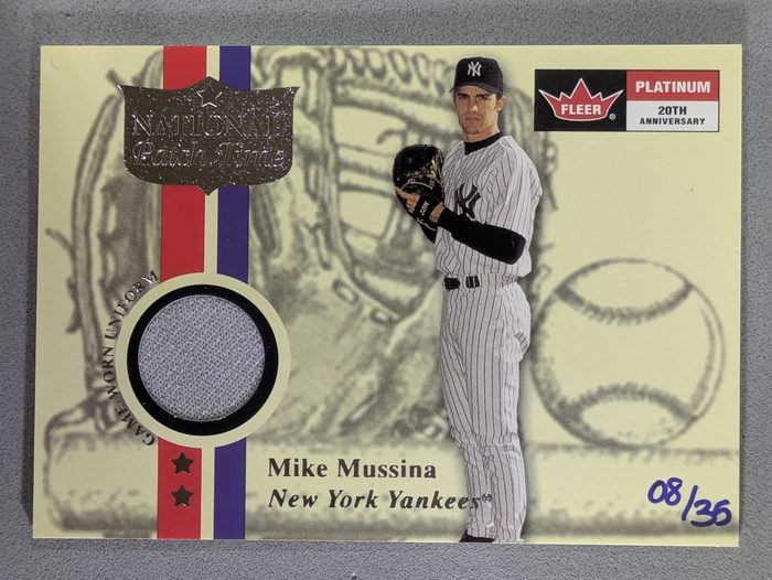 Front of the Mike Mussina card, item L1-022