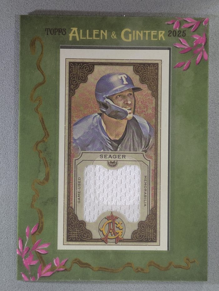 Front of the Corey Seager card, item L1-023