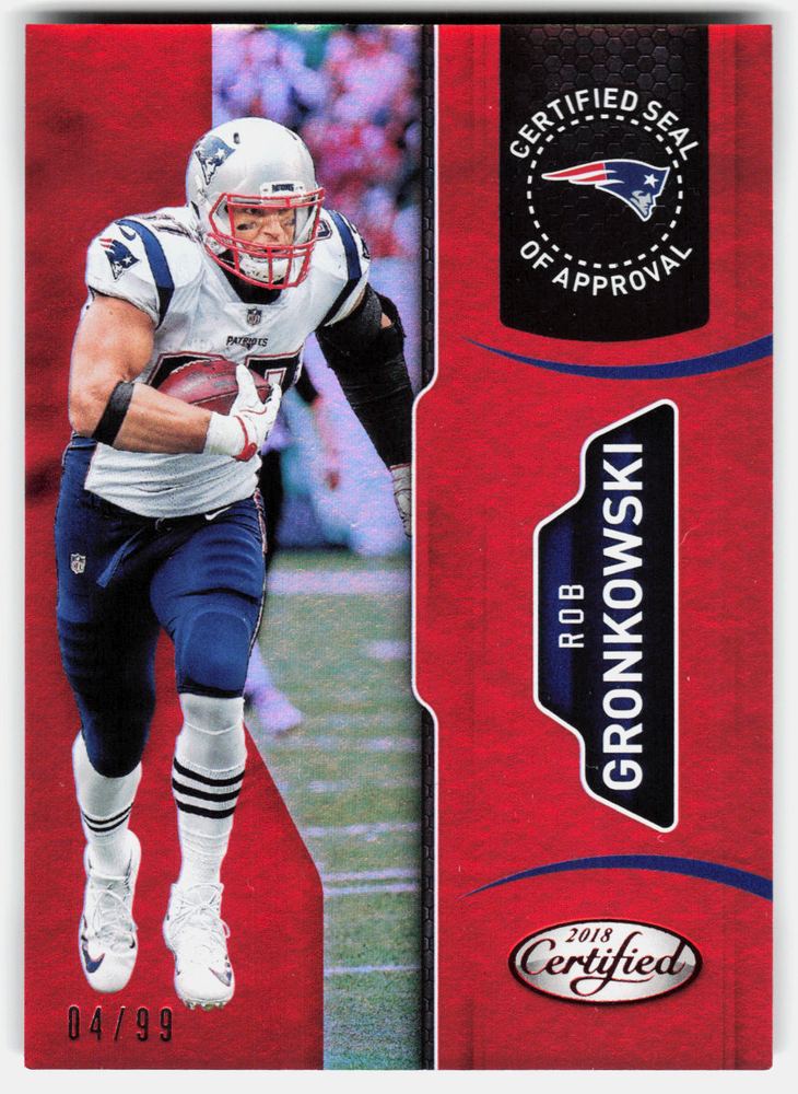 Front of the Rob Gronkowski card, item L10-004