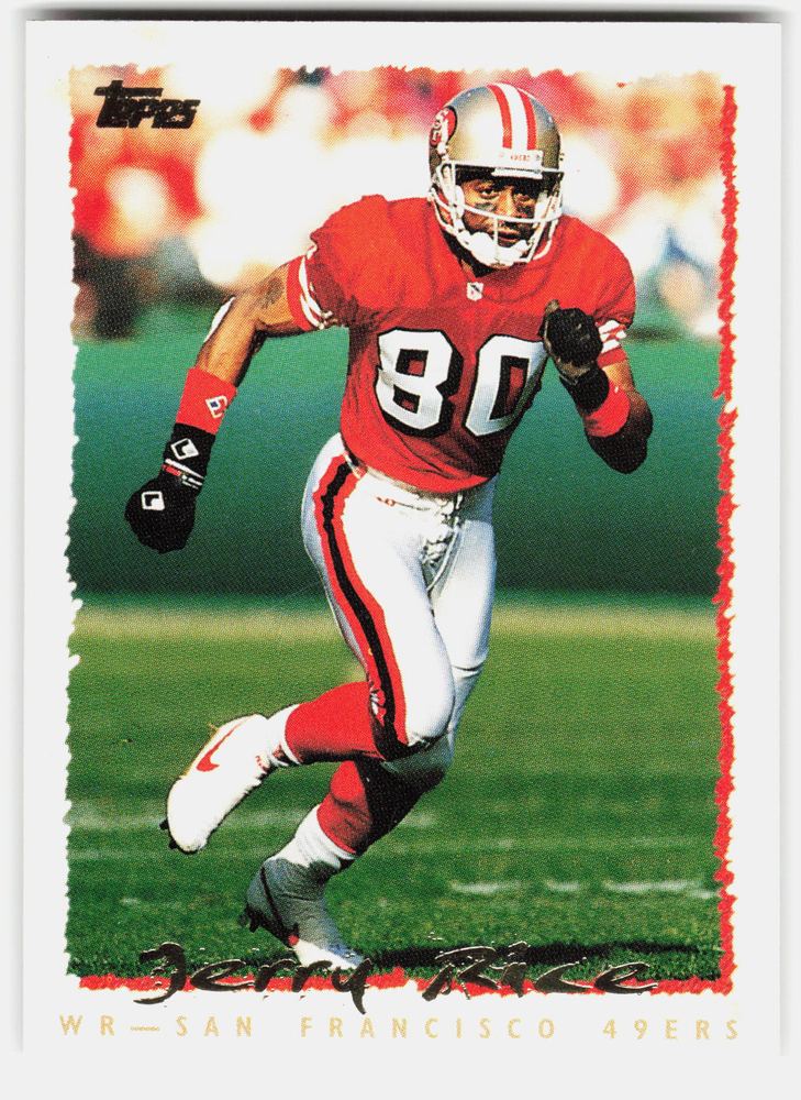 Front of the Jerry Rice card, item L10-009