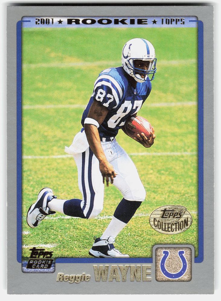 Front of the Reggie Wayne card, item L10-011