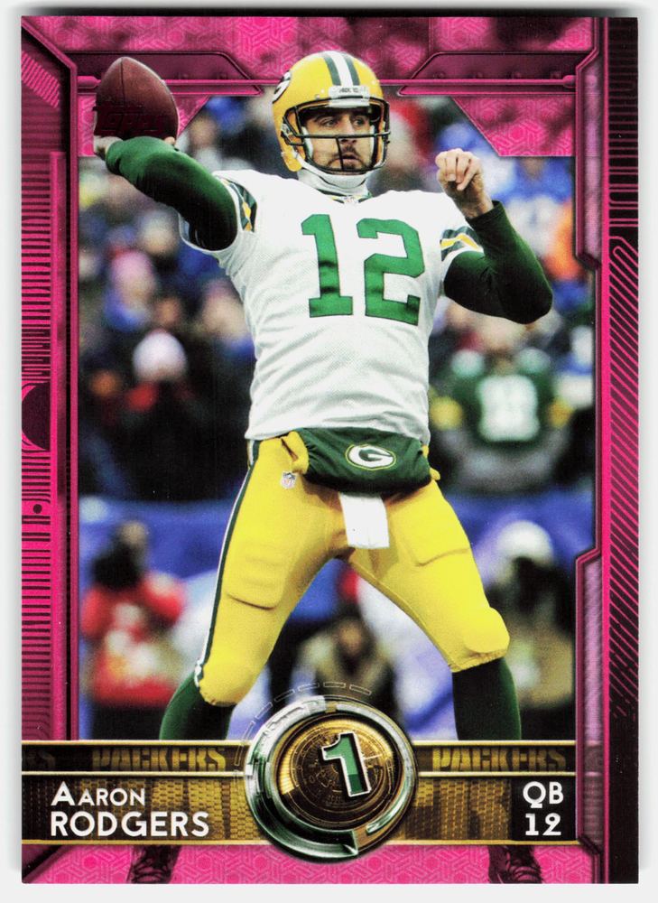 Front of the Aaron Rodgers card, item L10-012