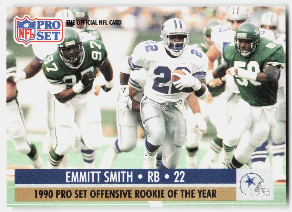 Front of the Emmitt Smith card, item L10-014