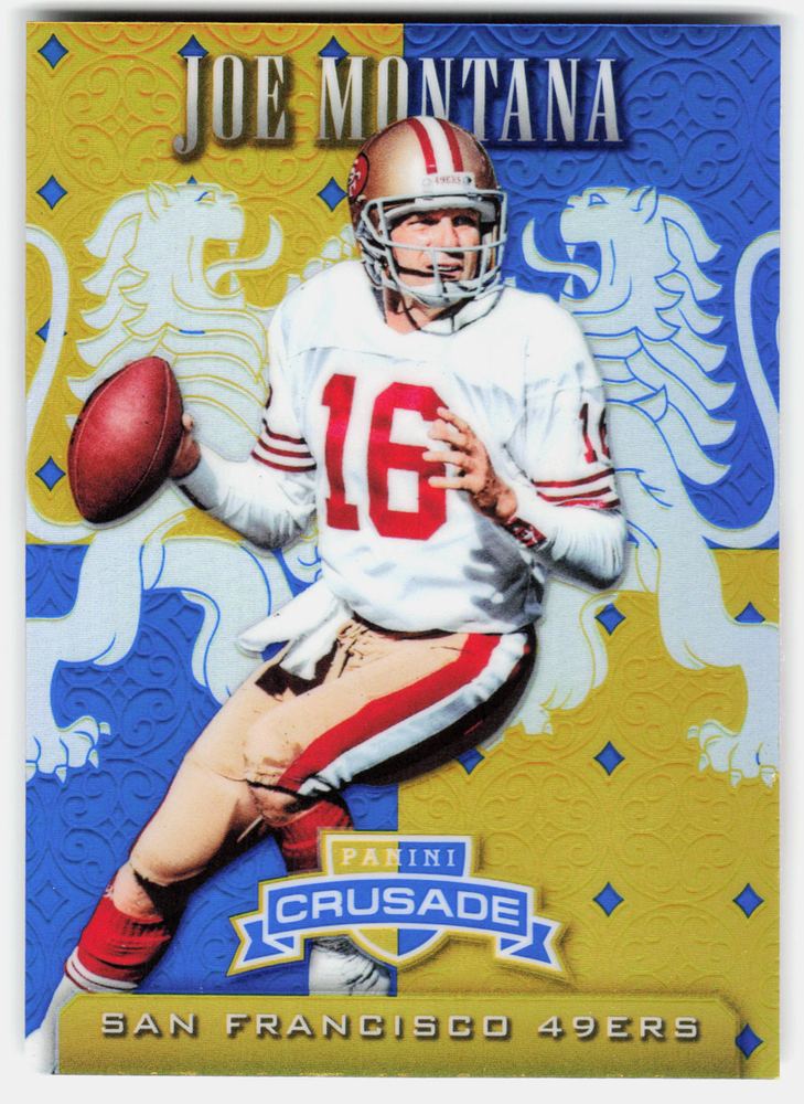 Front of the Joe Montana card, item L10-015