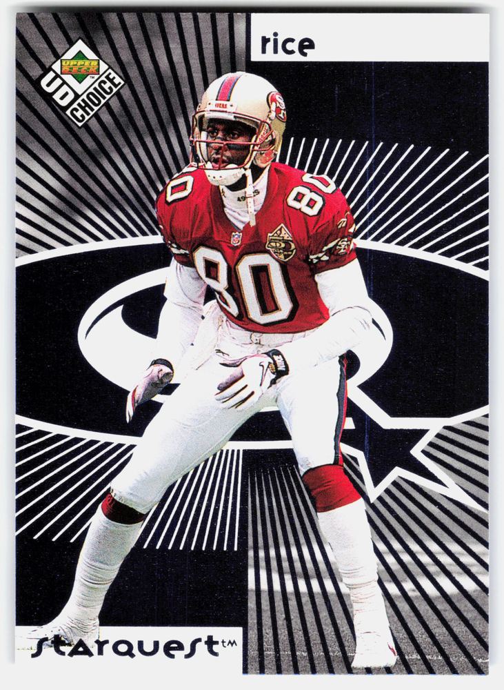 Front of the Jerry Rice/Randy Moss card, item L10-017