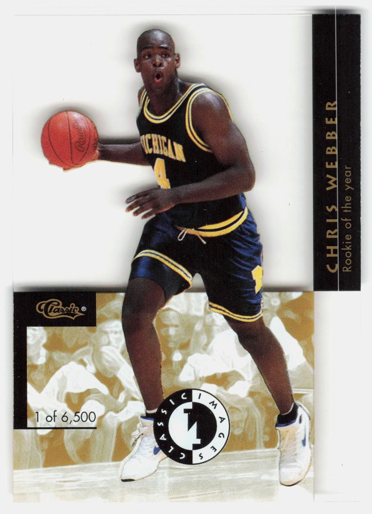 Front of the Chris Webber card, item L10-018