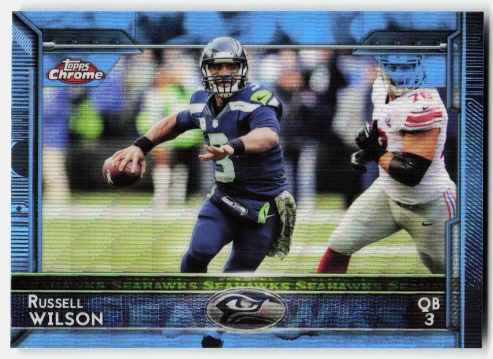 Front of the Russell Wilson card, item L11-004