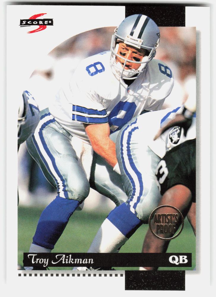 Front of the Troy Aikman card, item L11-005