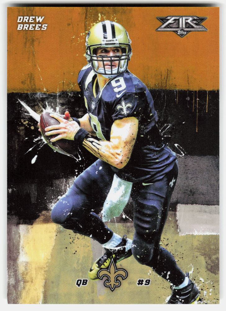 Front of the Drew Brees card, item L11-006