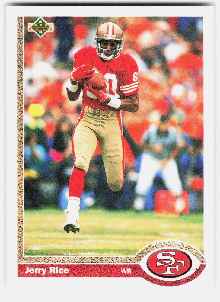 Front of the Jerry Rice card, item L11-008