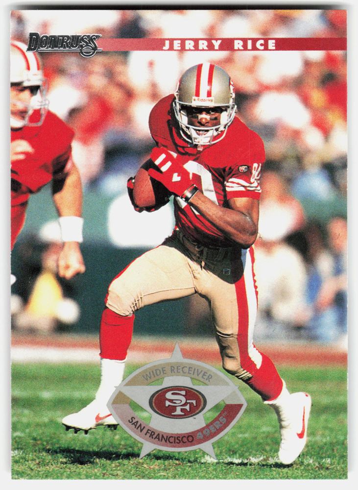 Front of the Jerry Rice card, item L11-016
