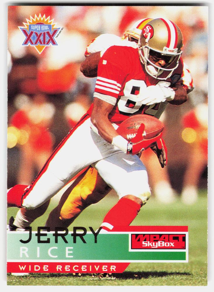 Front of the Jerry Rice card, item L11-017