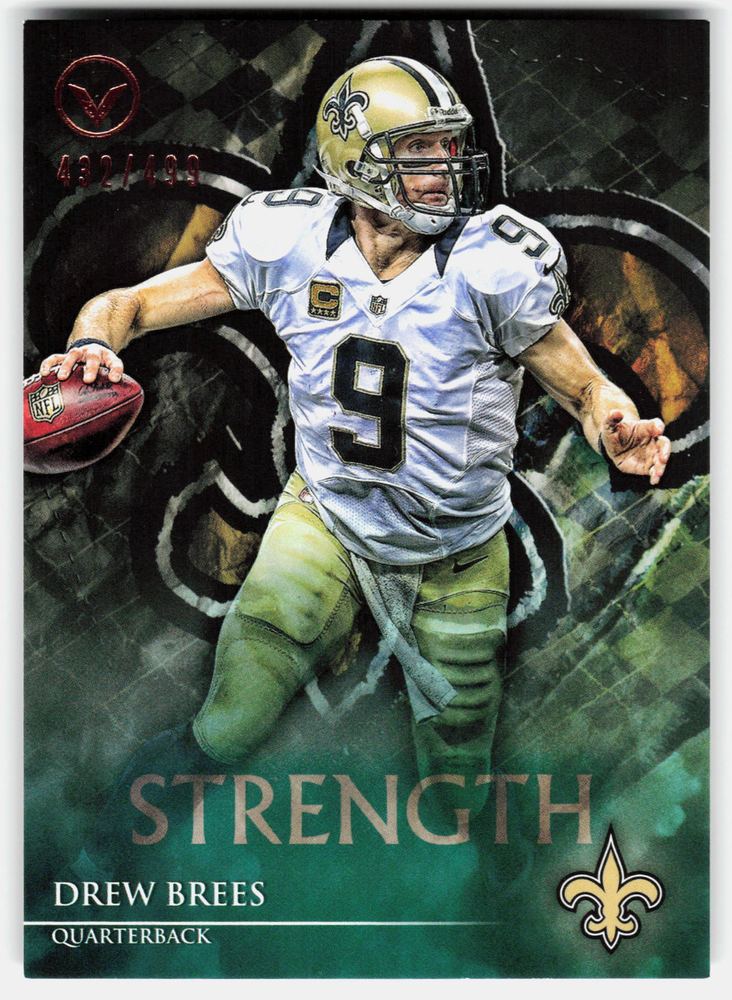 Front of the Drew Brees card, item L11-018