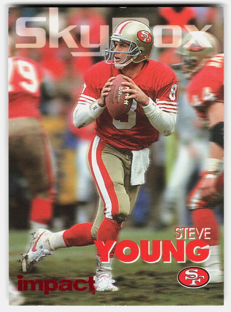 Front of the Steve Young card, item L11-023