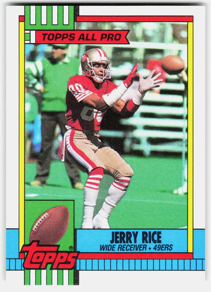 Front of the Jerry Rice card, item L11-028