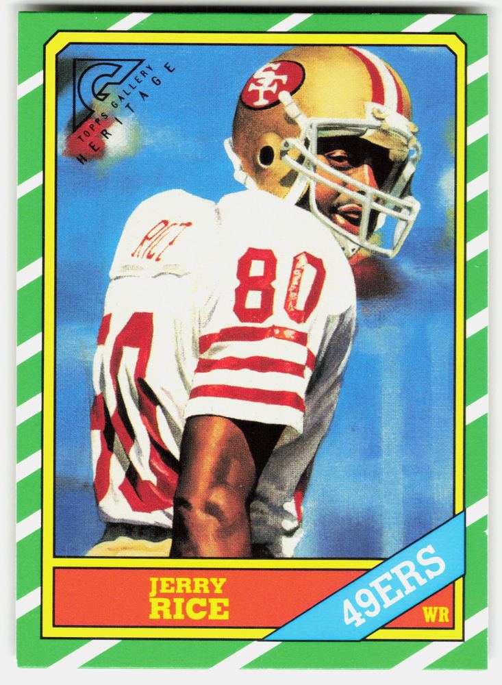 Front of the Jerry Rice card, item L11-029