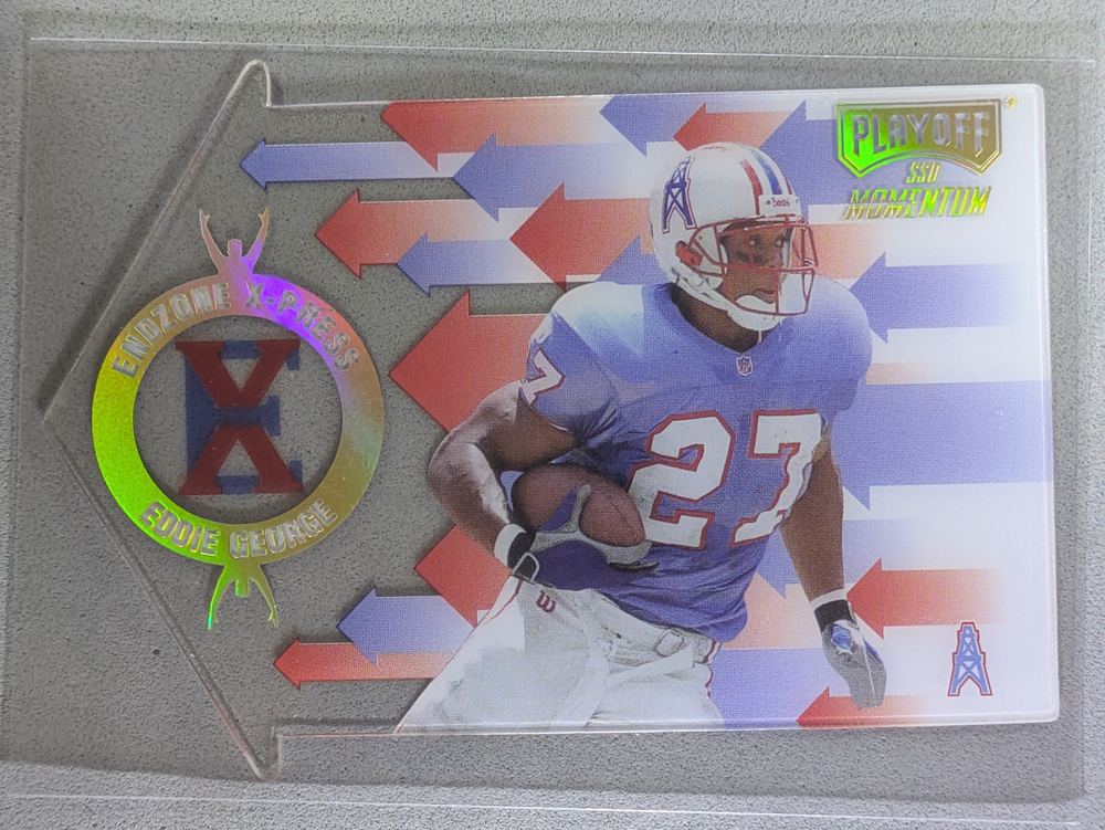 Front of the Eddie George card, item L12-003