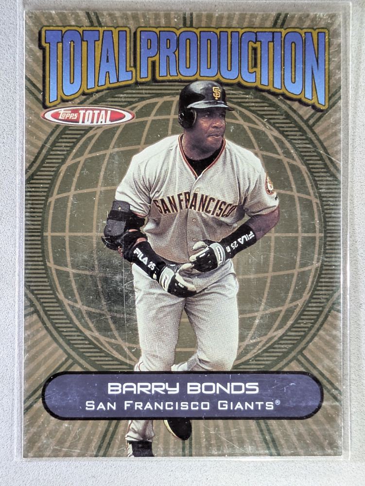Front of the Barry Bonds card, item L12-022