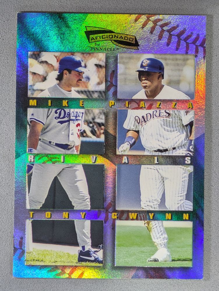 Front of the Mike Piazza/Tony Gwynn card, item L13-010