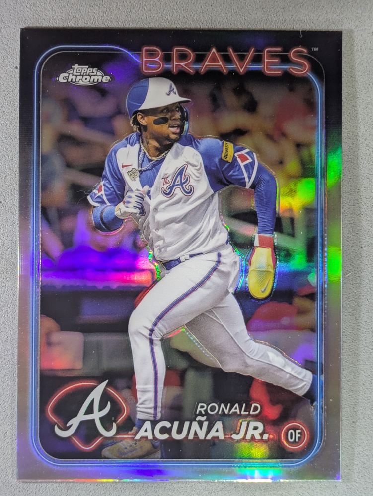 Front of the Ronald Acuña Jr. card, item L13-019