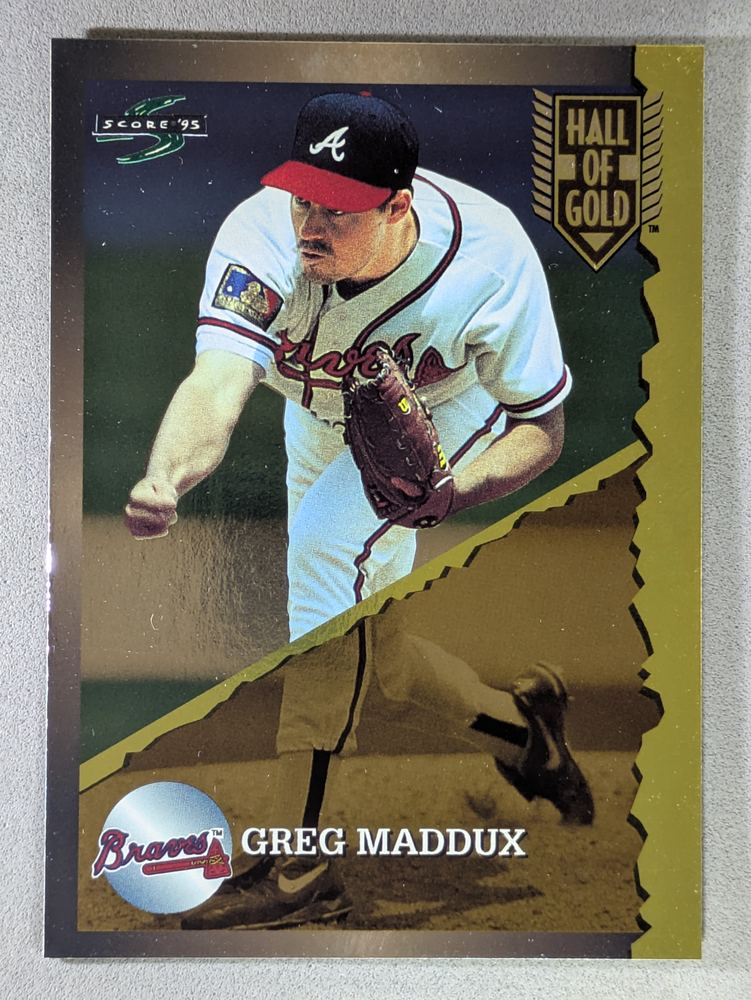 Front of the Greg Maddux card, item L13-024
