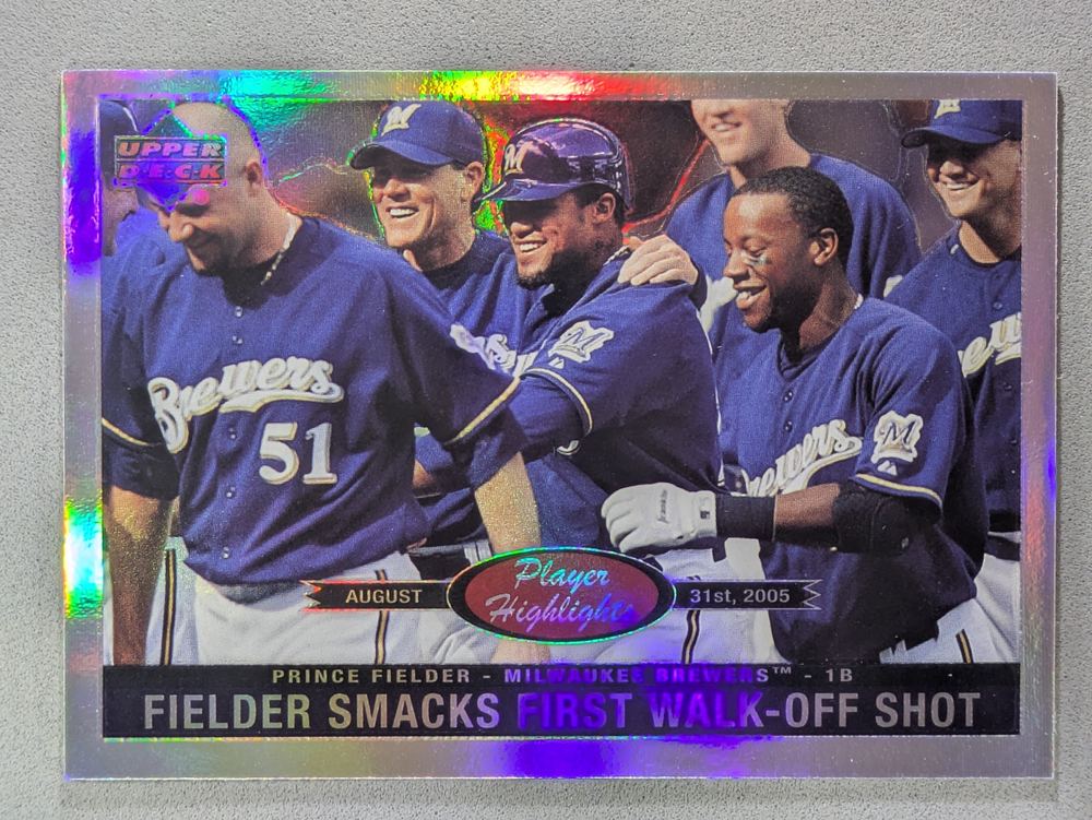 Front of the Prince Fielder card, item L13-028