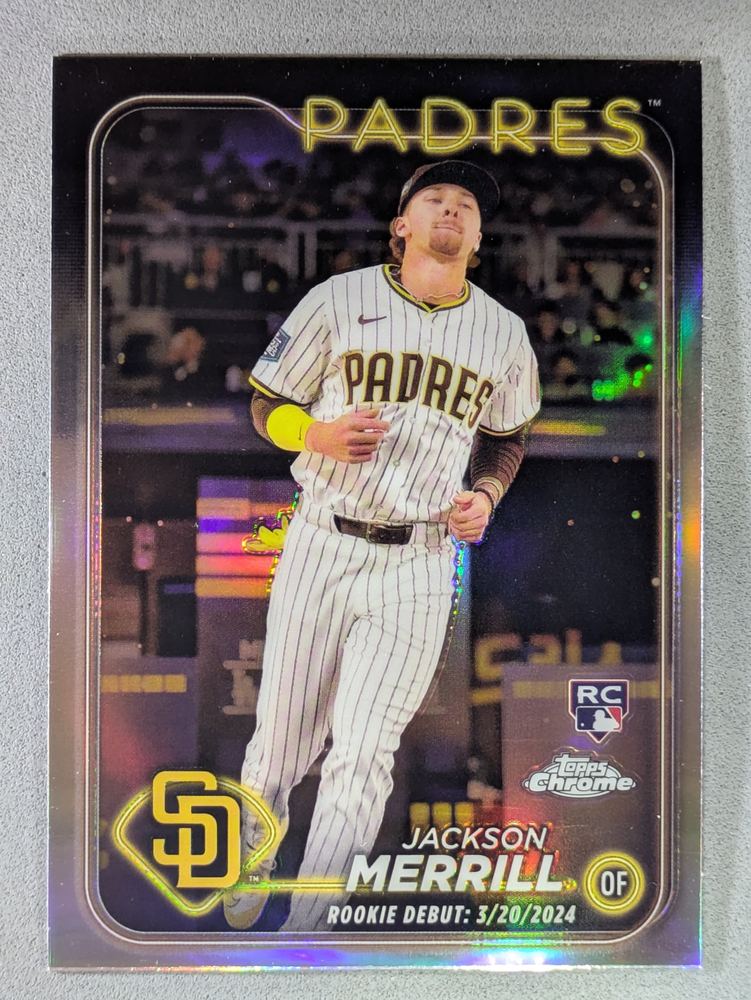 Front of the Jackson Merrill card, item L13-032