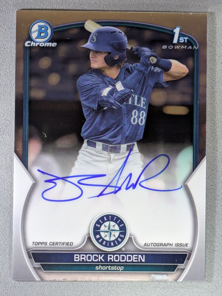 Front of the Brock Rodden card, item L13-038