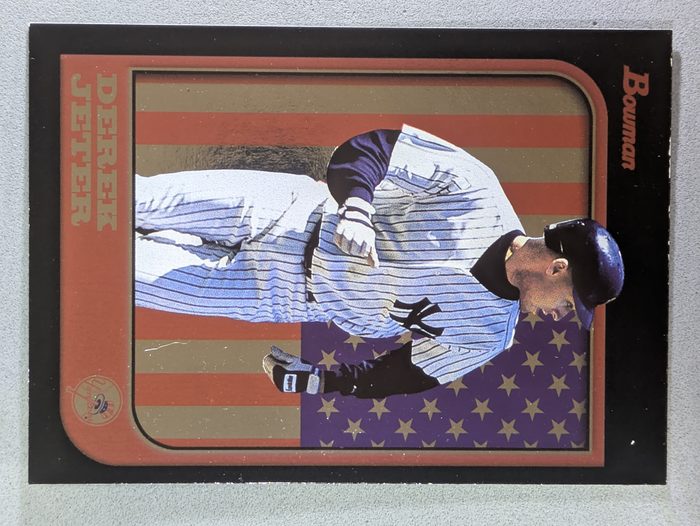 Front of the Derek Jeter card, item L2-001