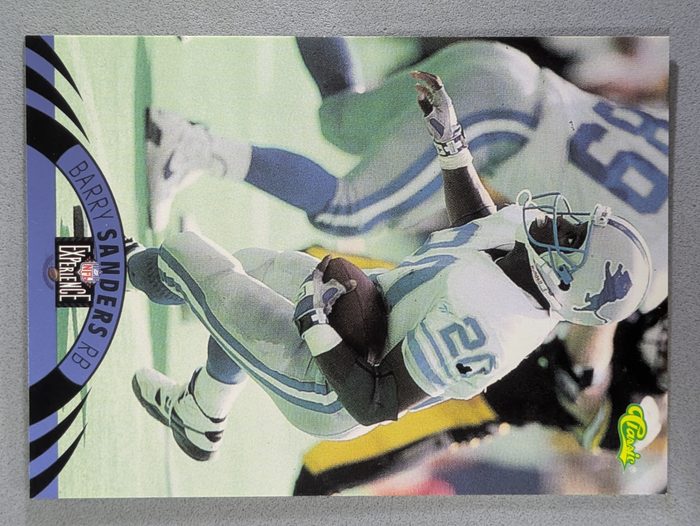 Front of the Barry Sanders card, item L2-004