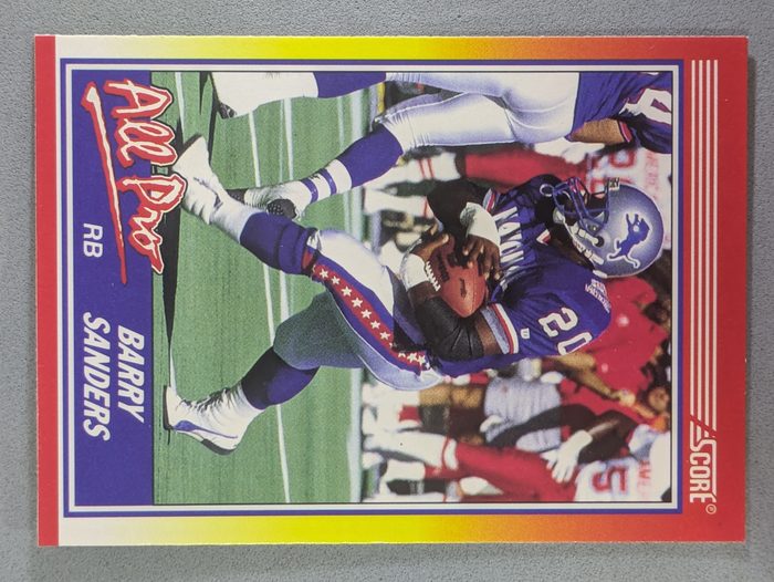 Front of the Barry Sanders card, item L2-023
