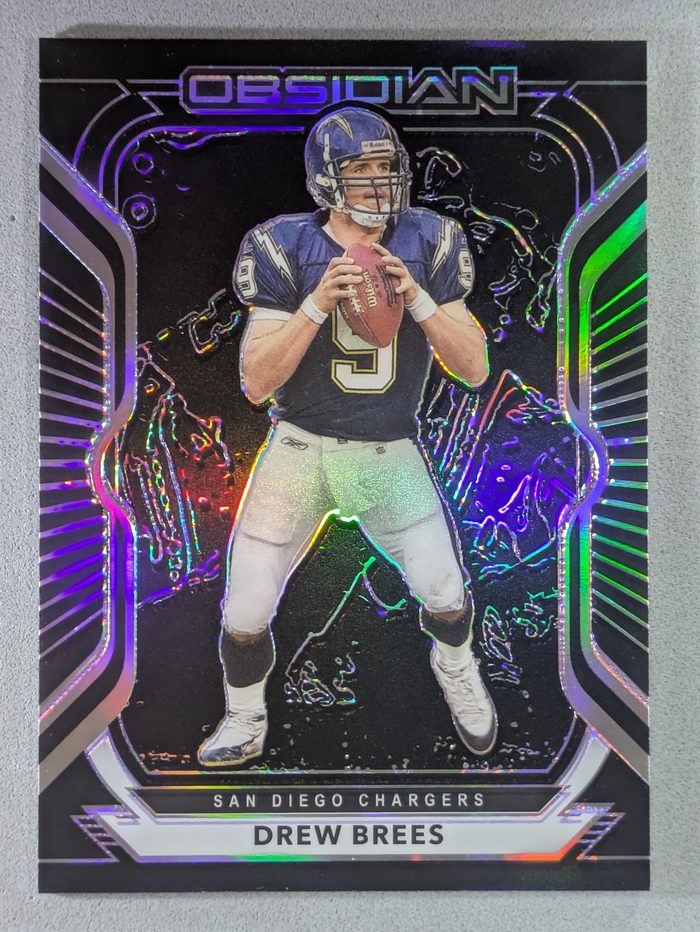 Front of the Drew Brees card, item L3-011