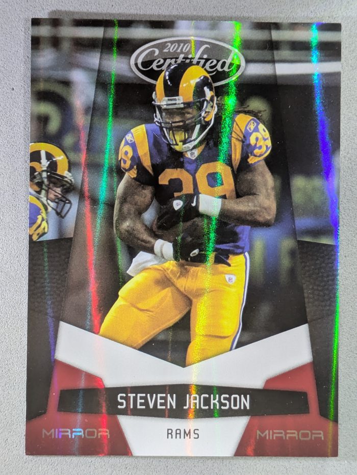 Front of the Steven Jackson card, item L3-013