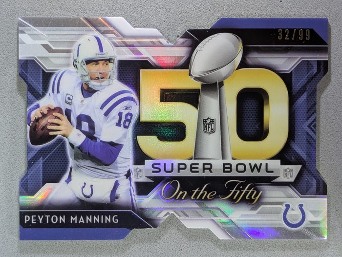 Front of the Peyton Manning card, item L3-015