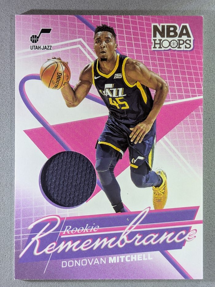 Front of the Donovan Mitchell card, item L3-019