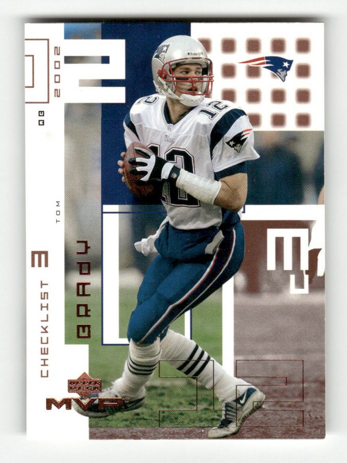 Front of the Tom Brady card, item L4-014