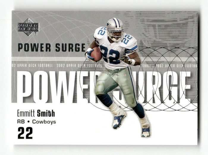 Front of the Emmitt Smith card, item L4-017