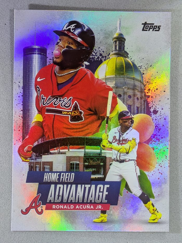 Front of the Ronald Acuña Jr. card, item L4-020