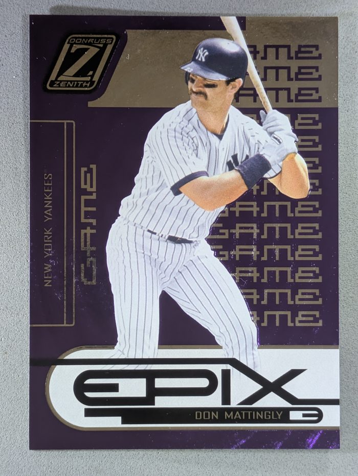 Front of the Don Mattingly card, item L4-027