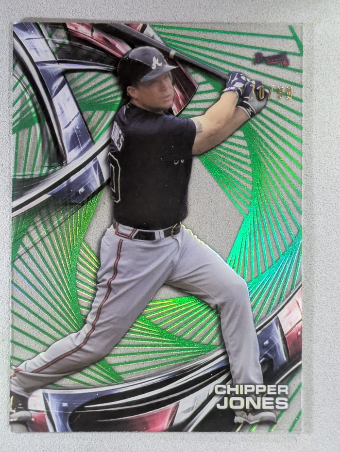 Front of the Chipper Jones card, item L4-028