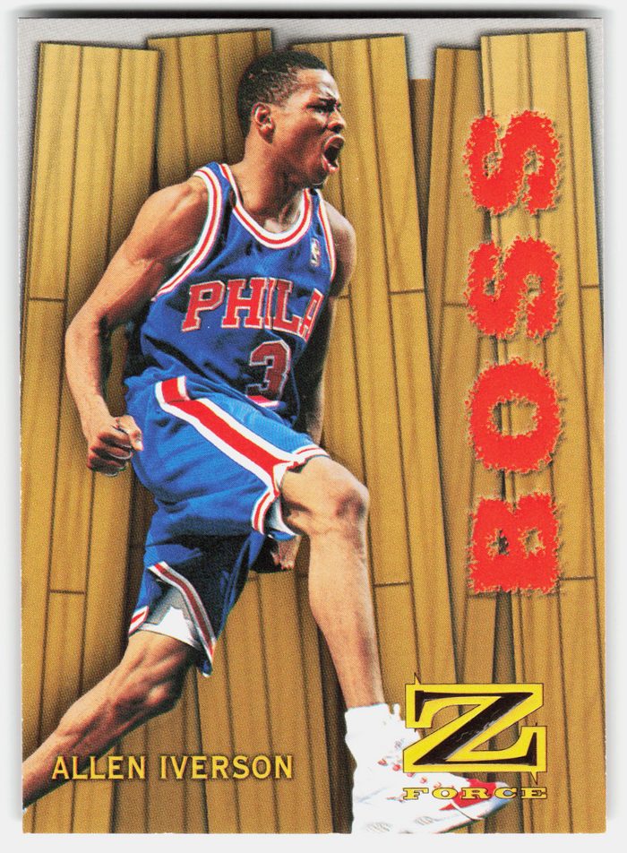 Front of the Allen Iverson card, item L5-004