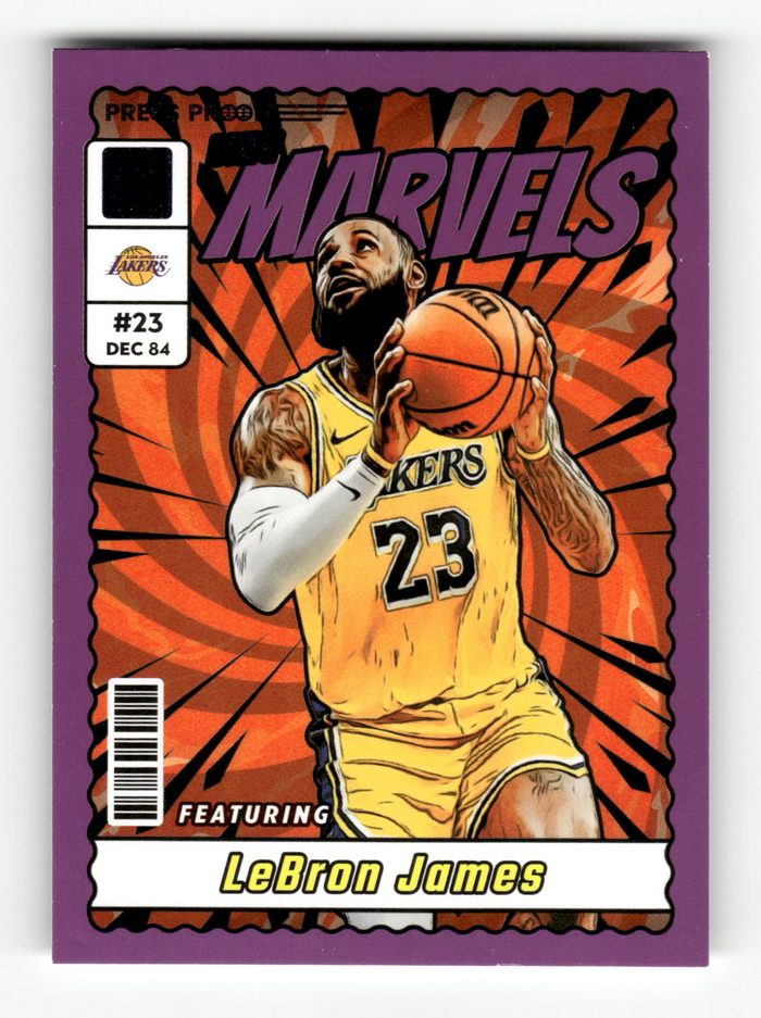 Front of the LeBron James card, item L5-005