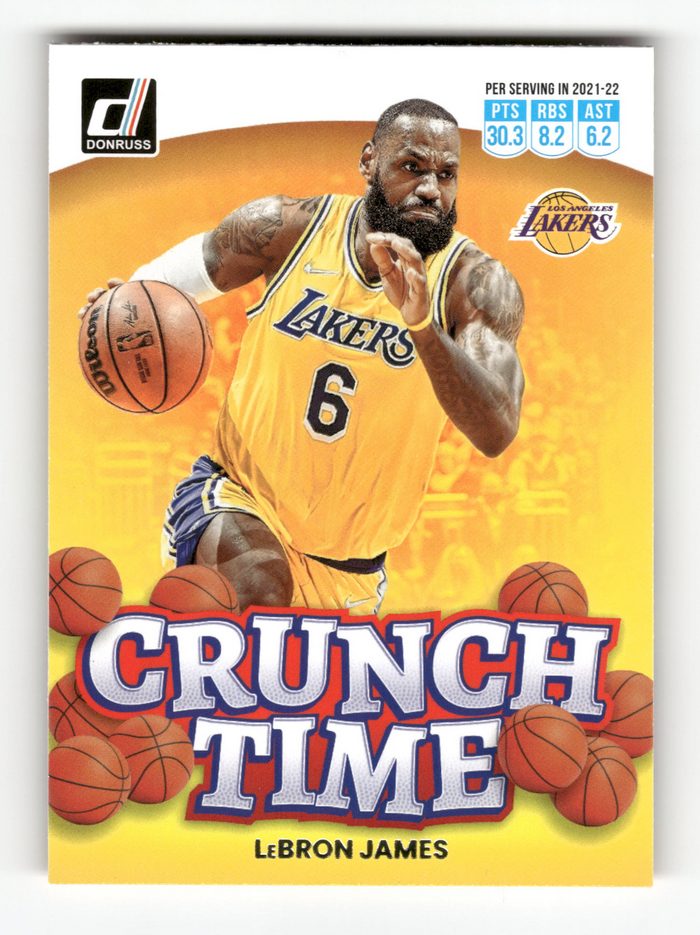 Front of the LeBron James card, item L5-007