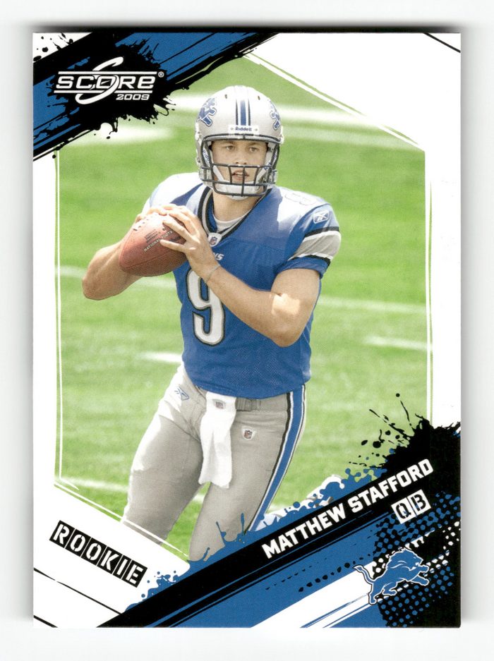 Front of the Matthew Stafford card, item L5-021