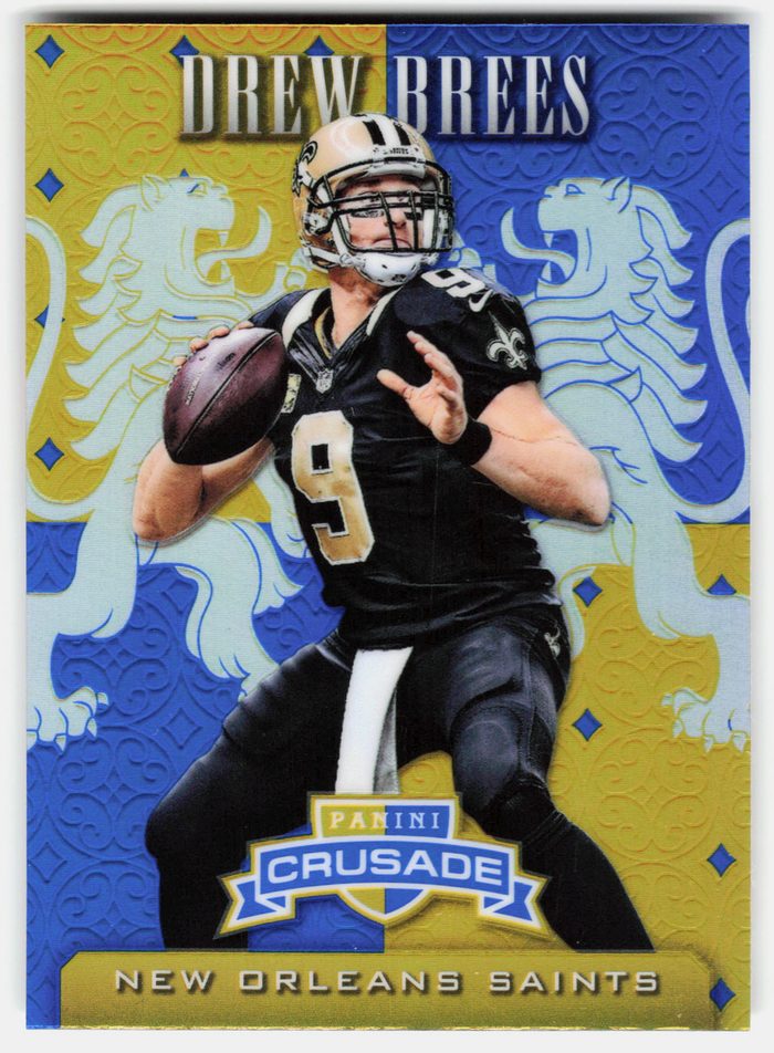Front of the Drew Brees card, item L5-023